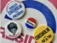 vintage voting pins for Shirely Chissolm